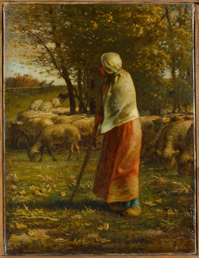 Jean-François Millet - La Petite Bergère