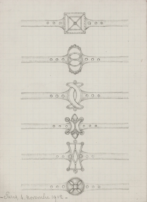Enguerrand du Suau de la Croix - Bracelets à motif de demi-lune, cercle, triangl...