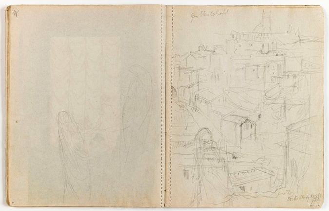 Maurice Denis - Vue urbaine : toitures