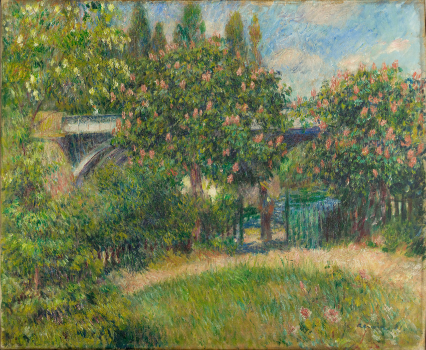 Auguste Renoir - Pont du chemin de fer à Chatou