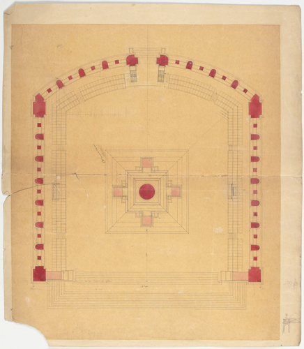 Jean-Camille Formigé - Monument commémoratif de la Constituante, plan masse
