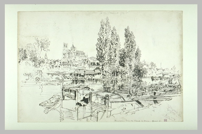 Joseph Pennell - La Cathédrale de Bourges vue du Sud-Ouest