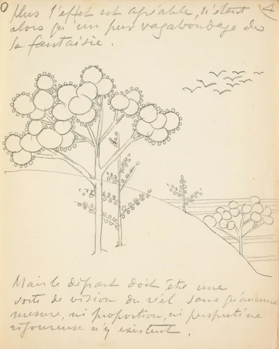 Arbres sur une colline - Eugène Grasset