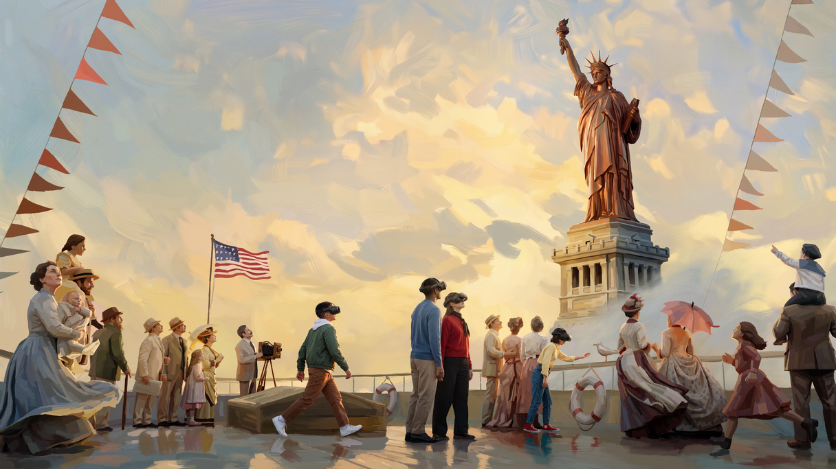 A Statue for Liberty, Bartholdi's dream, from Paris to New York — virtual reality experience