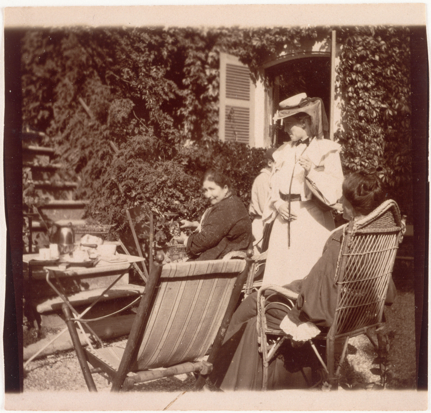 Grand Lemps : grand maman Bonnard, debout Ida Godebska, Tante Charles Bonnard - Edouard Vuillard