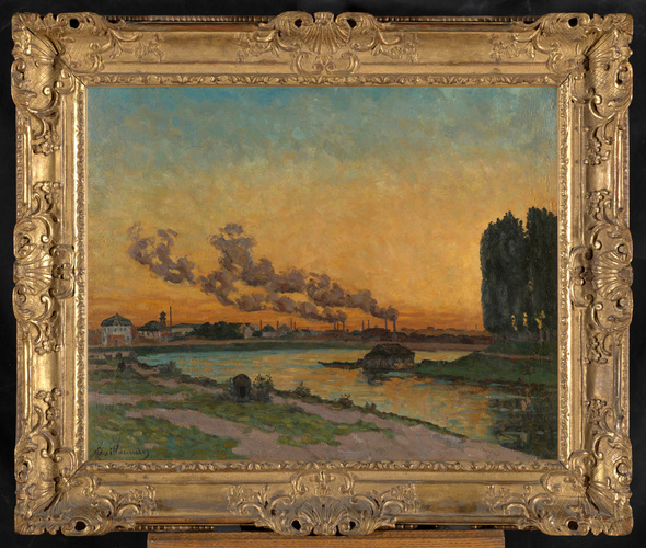 Armand Guillaumin - Soleil couchant à Ivry
