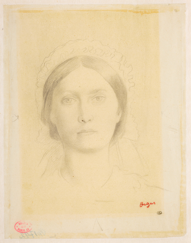 Edgar Degas - Marguerite de Gas, en buste