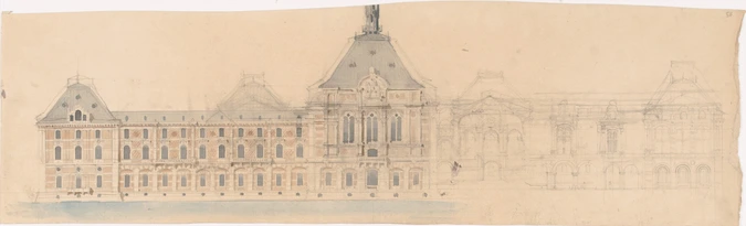 Hôtel de Ville de Paris (?), projet pour la façade - Louis Boitte