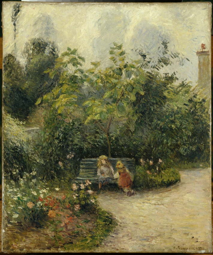 Camille Pissarro - Coin de jardin à l'Hermitage. Pontoise
