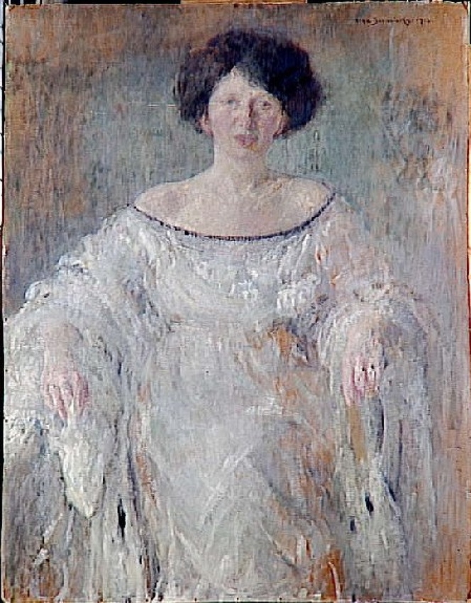 Olga Boznanska - Jeune femme en blanc