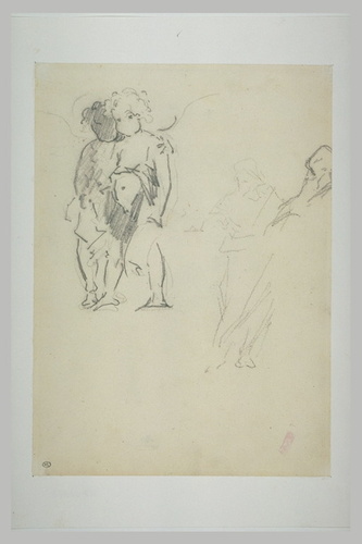 Edouard Manet - Deux anges et deux personnages