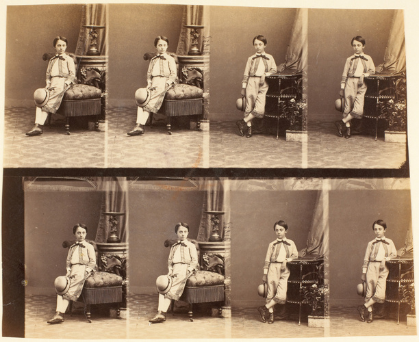 André Adolphe Eugène Disdéri - Mr. Grenier, jeune garçon en huit poses