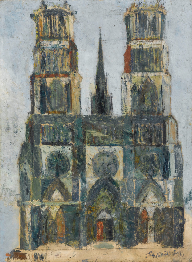 Maurice Utrillo - Grande cathédrale ou cathédrale d'Orléans