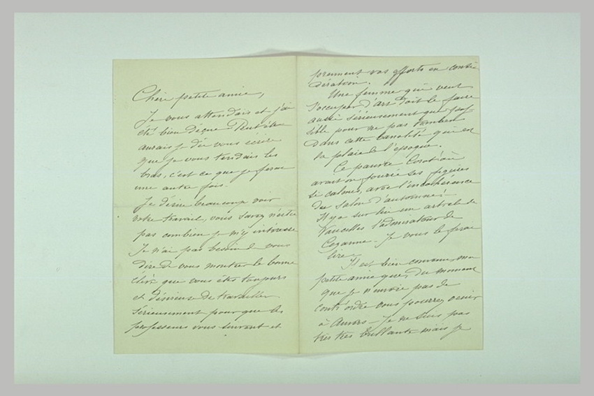 Léonide Bourges - Lettre adressée à une des élèves de Pauline Bourges