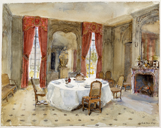 Walter Gay - La salle à manger du château du Bréau