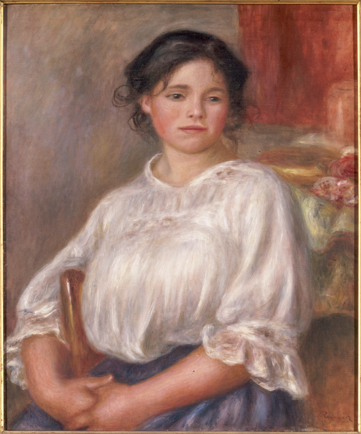 Jeune fille assise - Auguste Renoir