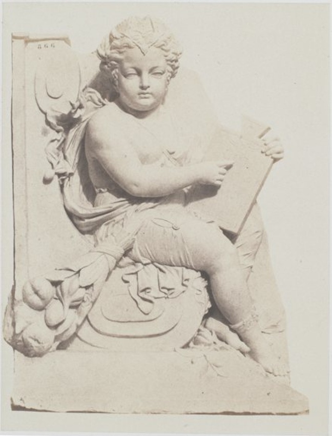 Edouard Baldus - "La Loi", sculpture de Pierre Edouard Charrier, décor du palais...