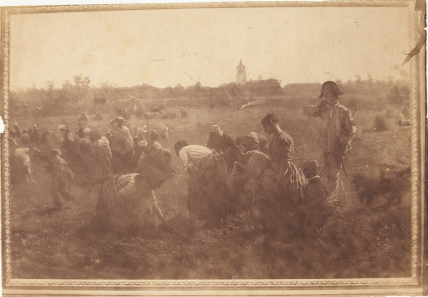 André Adolphe Eugène Disdéri - "Les Glaneuses, Courrières (Pas-de-Calais)", pein...