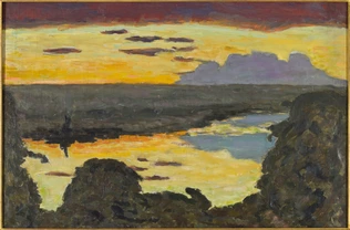 Couchant, bord de rivière - Pierre Bonnard