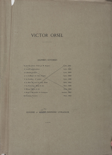 Victor - Texte dactylographié : VICTOR ORSEL. OEUVRES DIVERSES