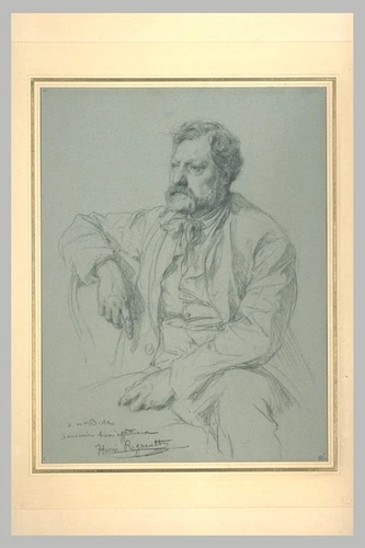 Henri Regnault - Portrait du peintre Alexandre Bida