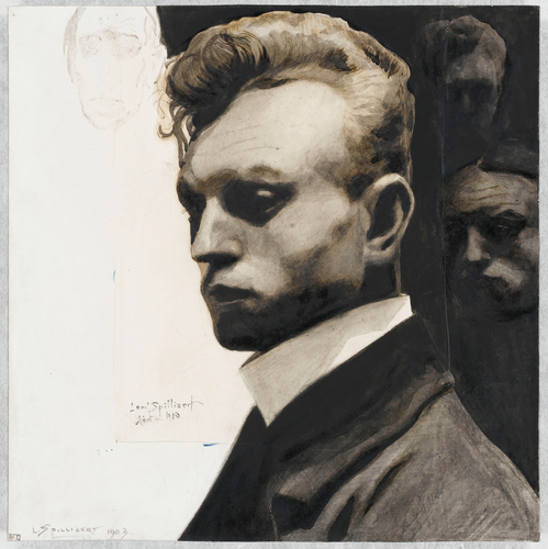 Léon Spilliaert - Autoportrait aux masques