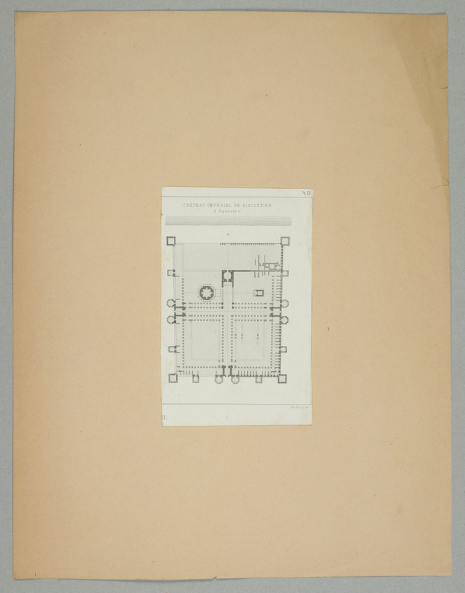 Anonyme - Yougoslavie, Spalato : le palais de Dioclétien, le plan
