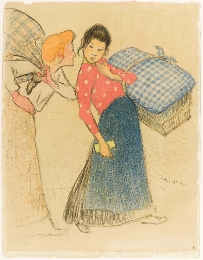 Théophile Alexandre Steinlen - Deux jeunes blanchisseuses