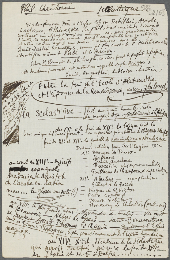 Paul Guillaume - Philo. Alexandrine / Philo. Chrétienne / Phil. Arabe et Juive