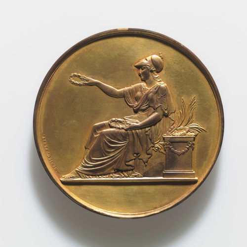 Bertrand Andrieu - Médaille de récompense du Salon de 1872, décernée au peintre ...