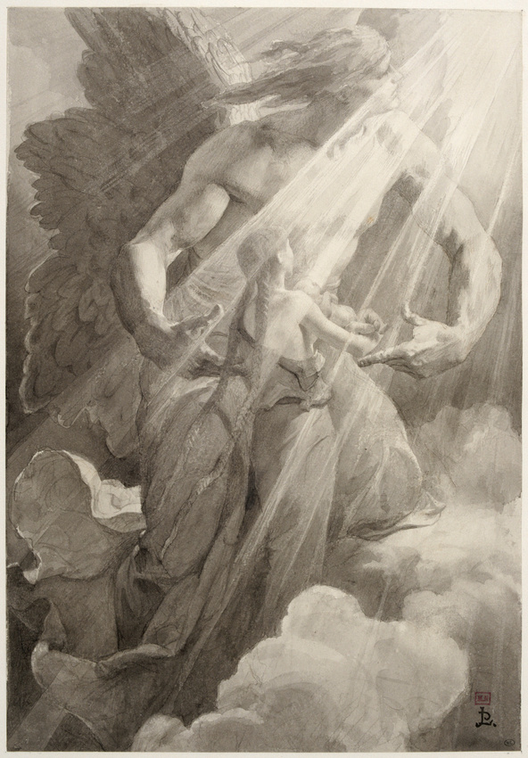 Jean-Paul Laurens - Marguerite enterrée par l'ange