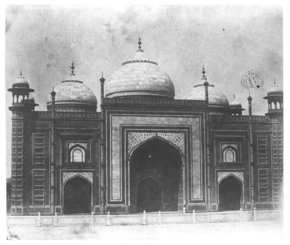 Alexis de Lagrange - Agra, mosquée latérale du Taj Mahàl