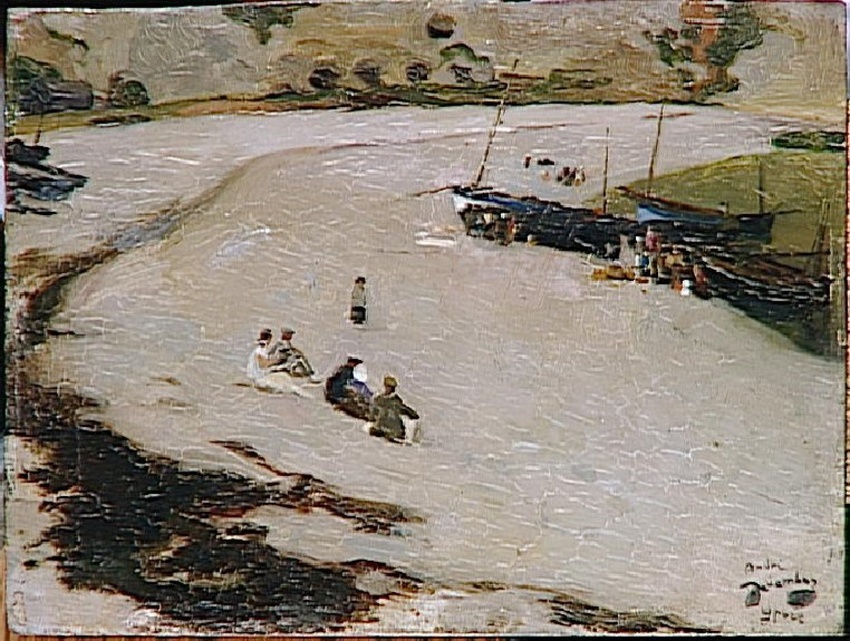André Devambez - Plage d'Yport