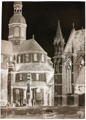 Henri Le Secq - Saint-Germer-de-Fly (Oise) - Chevet de l'église Saint-Germer et ...