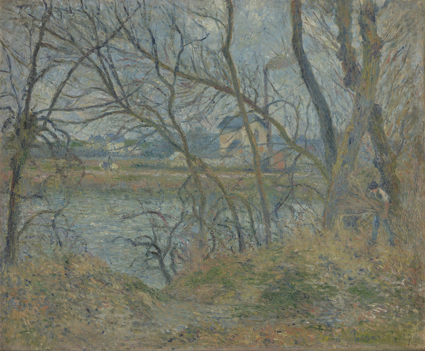 Bords De L Oise Pr s De Pontoise Temps Gris Camille Pissarro bords-de-l-oise-pr-s-de-pontoise-temps-gris-camille-pissarro