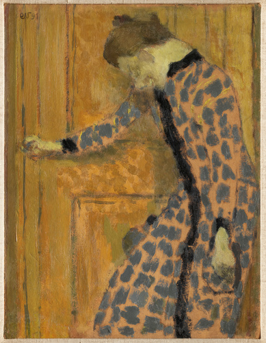 Edouard Vuillard - Jeune fille, la main sur la poignée de la porte
