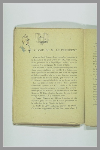 page 52 du Chat Noir - Guide : jeune femme près d'une cage à oiseau