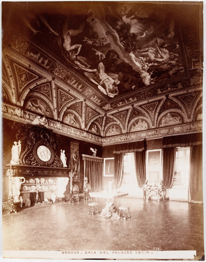 Alfred Noack - Genova, sala nel palazzo Doria