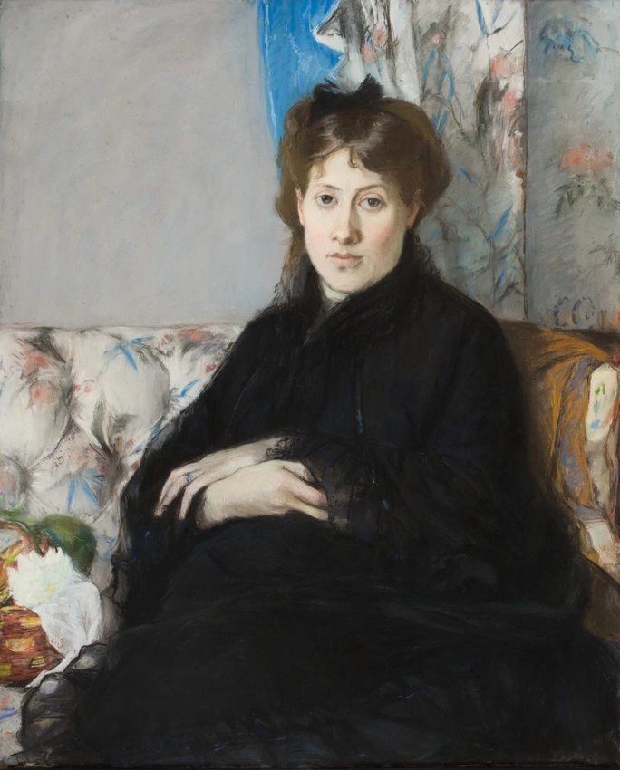 Portrait de Madame Edma Pontillon, née Edma Morisot, soeur de l'artiste - Berthe Morisot