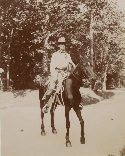 Paul Haviland - Jeune homme monté sur un cheval