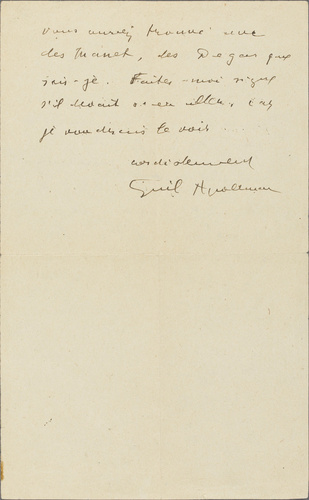 Guillaume Apollinaire - Correspondance manuscrite : Guillaume Apollinaire à Paul...