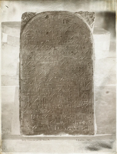 Théodule Devéria - Stèle découverte par M. Mariette