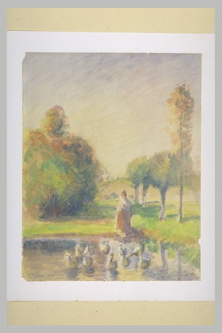 Camille Pissarro - Gardeuse d'oies