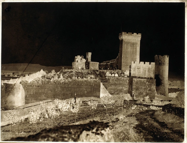 Alphonse Davanne - Provence, château fortifié, ensemble