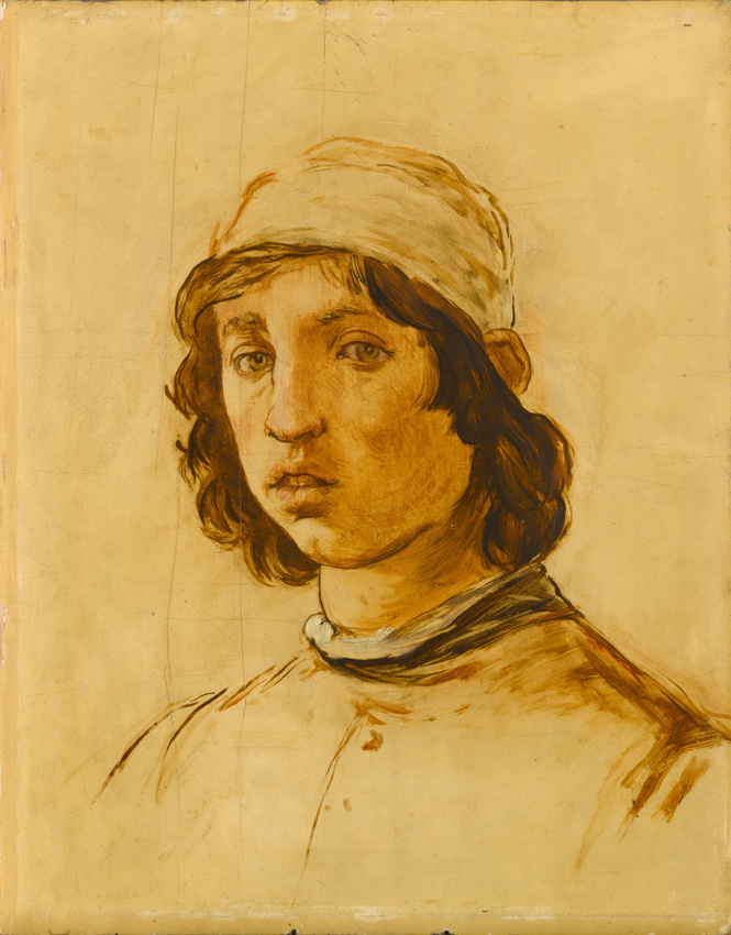 Edouard Manet - Tête de jeune homme d’après l’autoportrait de Filippino Lippi