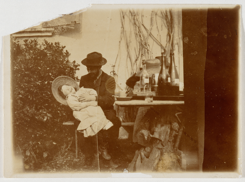Pierre Bonnard chatouillant sa nièce Renée Terrasse, au Grand-Lemps (Isère) - Edouard Vuillard