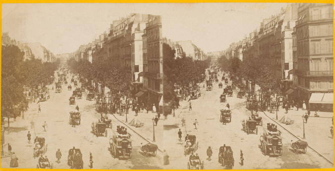 Anonyme - Paris sous le Second Empire, le boulevard de la Madeleine