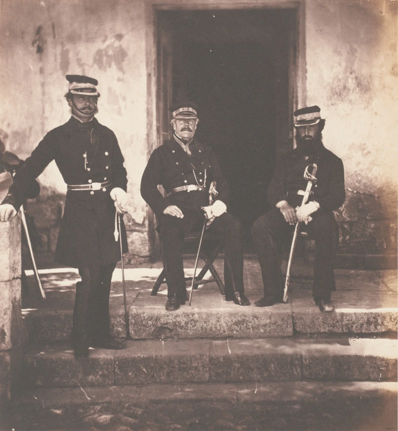 Major Genl. Lockyer and Two of his Staff - Roger Fenton
