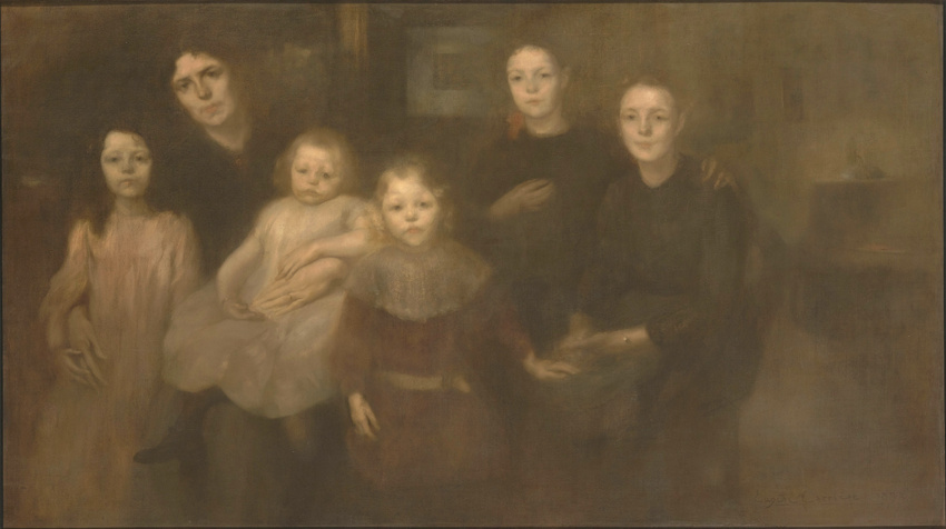 Eugène Carrière - La Famille du peintre