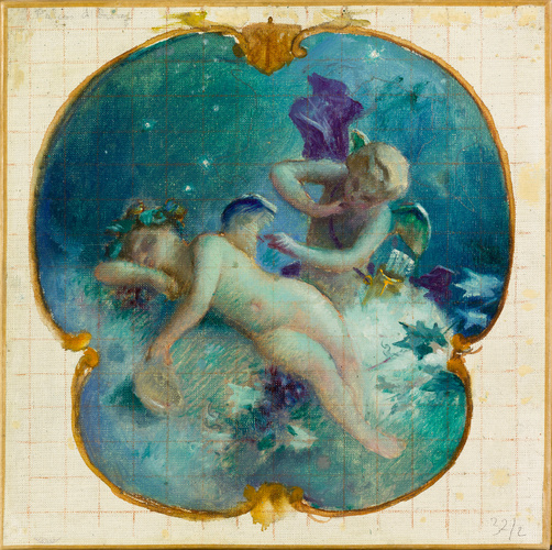 Etude pour l'un des quatre dessus de porte de la salle à manger de l'hôtel du Palais d'Orsay